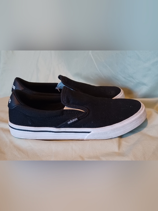 adidas Shoes - Adidas Kurin Black Casual Slip-On Canvas Skate Sneakers Skateboard Shoes